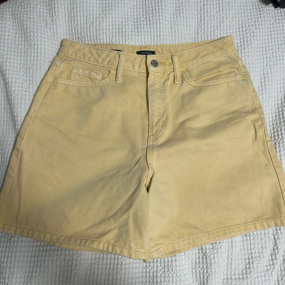 Yellow Jean Shorts